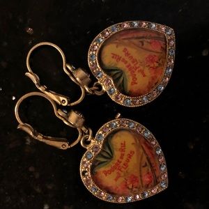 French vintage perfume bottle earrings